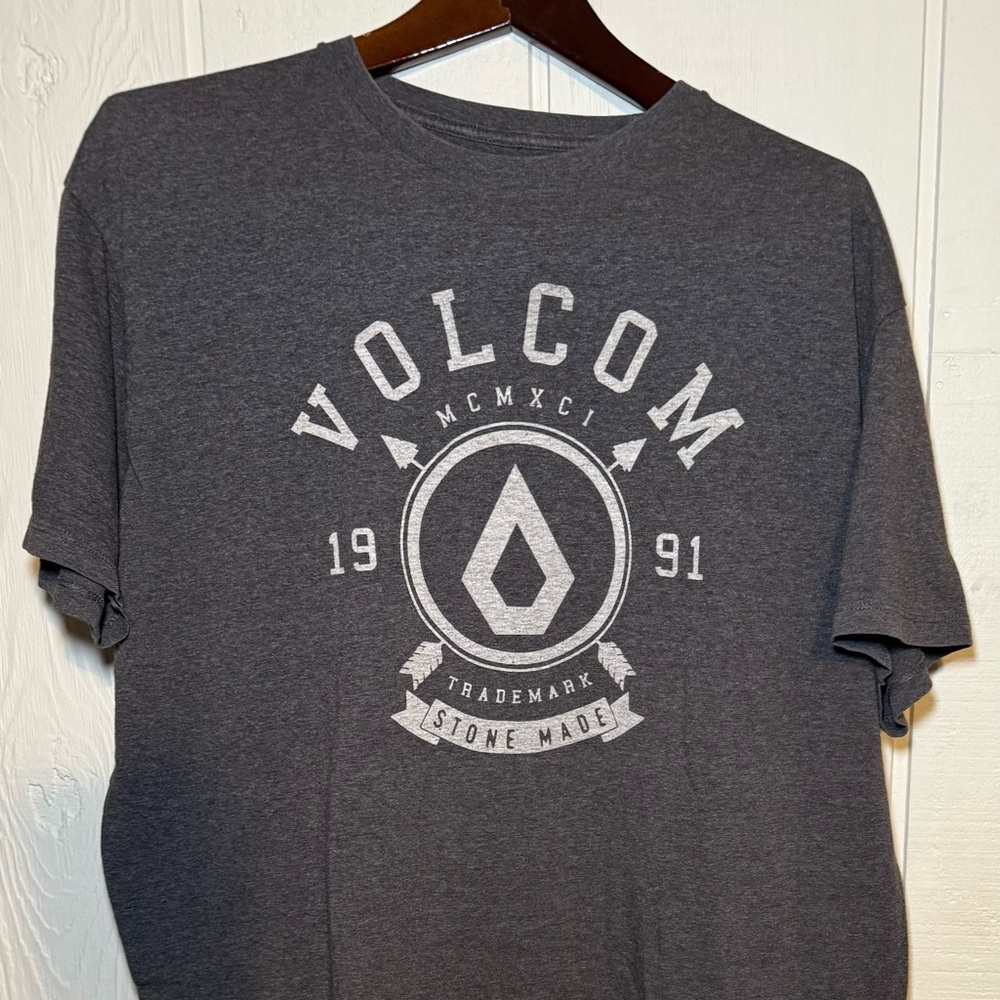 Volcom Charcoal Logo Tee Mens short Sleeve T-shirt XL